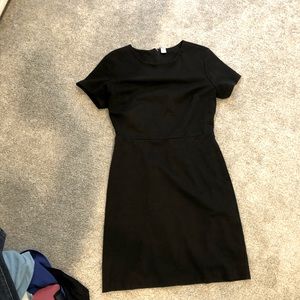 Black midi dress